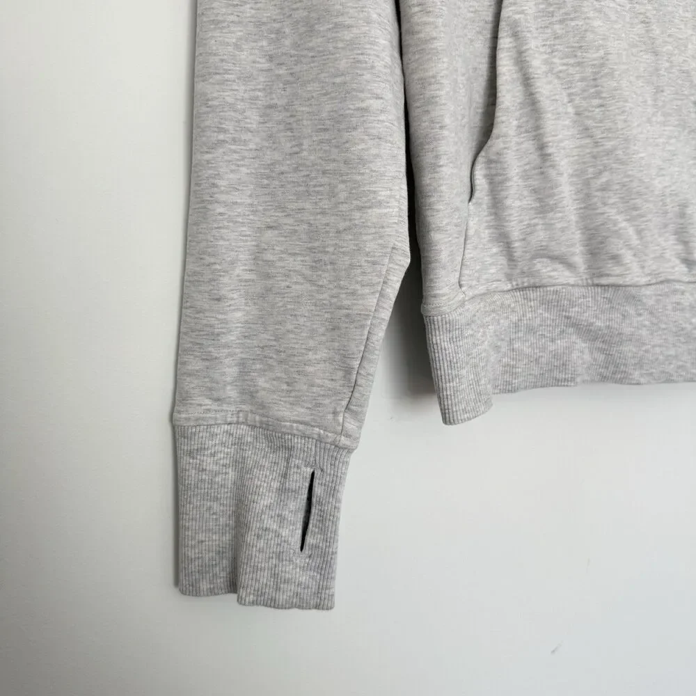 Lululemon Scuba Crew Heathered Core Light Grey Size 6